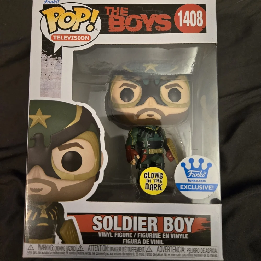 Funko Pop! The Boys Soldier Boy Figure - Green and Red - Picture 1 of 8